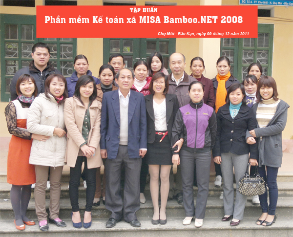 Tiếp tục triển khai MISA Bamboo.NET 2008 tại huyện Chợ Mới, Bắc Kạn