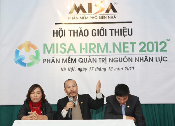 Hơn 200 Doanh nghiệp tới tham dự hội thảo MISA HRM.NET 2012 tại Hà Nội