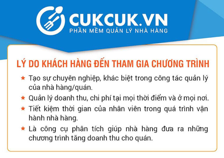 Mời tham dự buổi chia sẻ “Tăng doanh thu, sự hài lòng và thu hút khách hàng đến nhà hàng/quán trong dịp lễ tết”