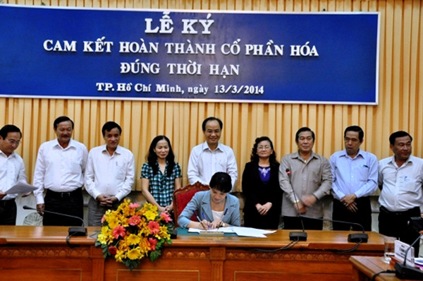 29 doanh nghiệp NN tại TP.HCM ký cam kết cổ phần hóa