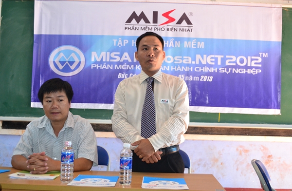 Tập huấn PM MISA Mimosa.NET 2012 tại huyện Đức Cơ, Gia Lai