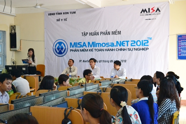 Sở Y tế Kon Tum đồng loạt triển khai MISA Mimosa.NET 2012