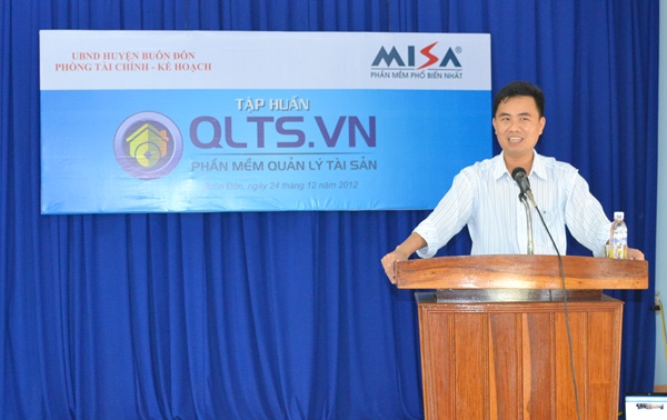 MISA tập huấn phần mềm QLTS.VN cho các đơn vị huyện Buôn Đôn