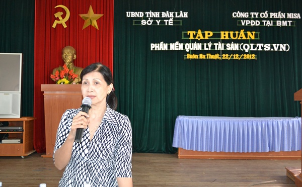 Tập huấn QLTS.VN 64 đơn vị trực thuộc Sở Y tế Đắk Lắk