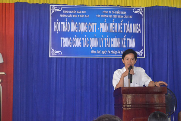 Triển khai ứng dụng phần mềm MISA tại Đầm Dơi, Cà Mau