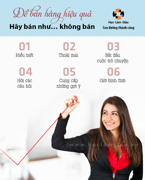 Để bán hàng hiệu quả: Hãy bán như… không bán