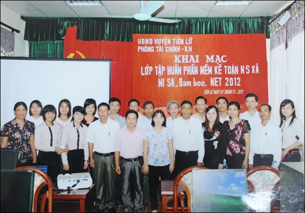 Huyện Tiên Lữ, Hưng Yên tập huấn phần mềm MISA Bamboo.NET 2012