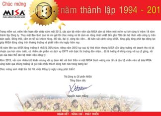 MISA mừng 18 năm thành lập công ty (25/12/1994 – 25/12/2012)