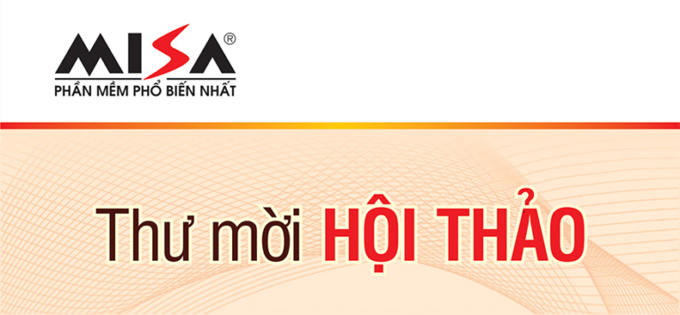 Mời tham dự hội thảo MISA SME.NET tại Hà Nội, ngày 19/01