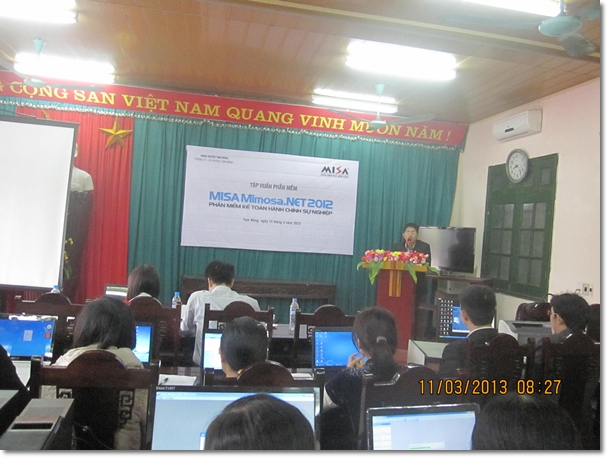 MISA Hà Nội tập huấn MISA Mimosa.NET 2012 tại Phú Thọ