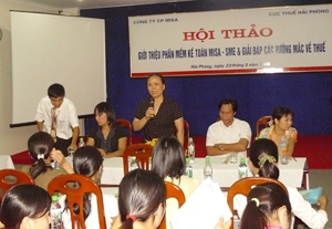 Hơn 120 Giám đốc, Trưởng phòng KD tham dự hội thảo MISA-SME tại Hải Phòng