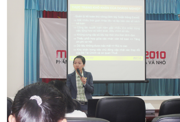 Nhiều đơn vị triển khai phần mềm MISA SME.NET 2010 ngay sau khóa hội thảo tại Tây Ninh