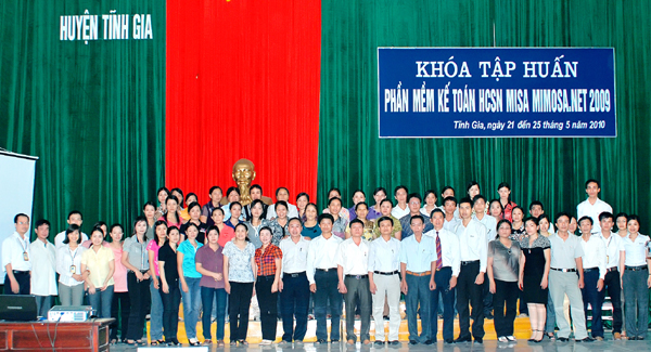 Gần 100 đơn vị tham gia tập huấn MISA Mimosa.NET 2009 tại huyện Tĩnh Gia, tỉnh Thanh Hóa