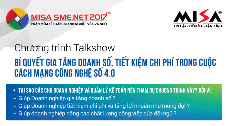 Talkshow – Bí quyết gia tăng doanh số, tiết kiệm chi phí trong cuộc cách mạng công nghệ số 4.0