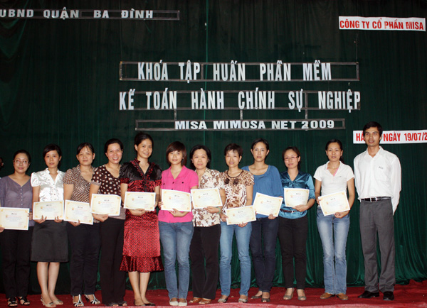 MISA Hà Nội tập huấn MISA Mimosa.NET 2009 tại Hà Nội