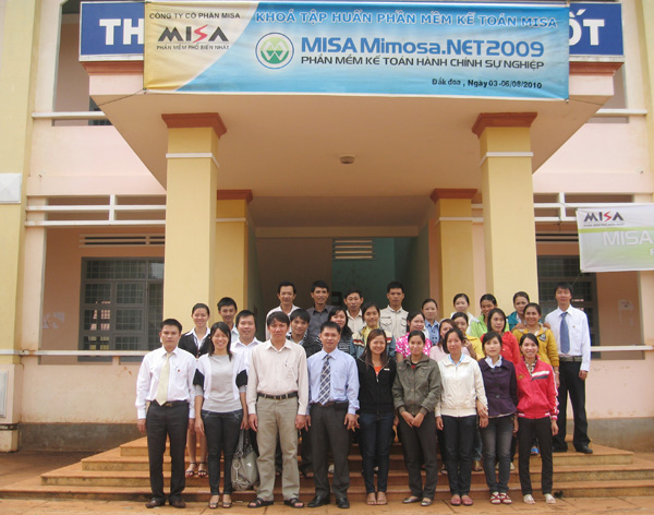 MISA Buôn Ma Thuột tập huấn  phần mềm tại  huyện Đăk Đoa, Gia Lai