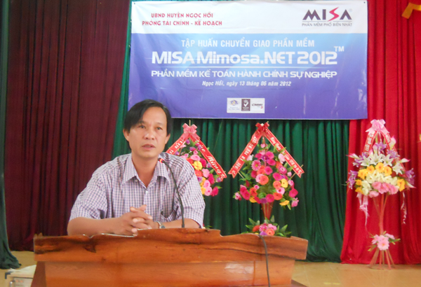 MISA triển khai bán mới MISA Mimosa.NET 2012 tại Kon Tum