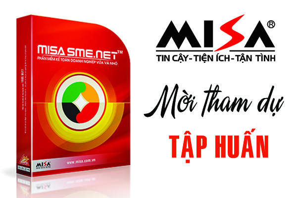 Mời tham dự tập huấn phần mềm kế toán doanh nghiệp MISA SME.NET 2015 cho các trường, trung tâm khu vực phía Nam