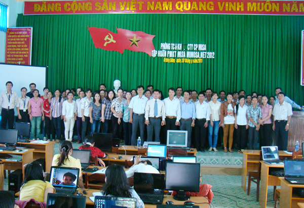 Tập huấn nâng cấp MISA Mimosa.NET 2012 tại Huyện Krông Bông
