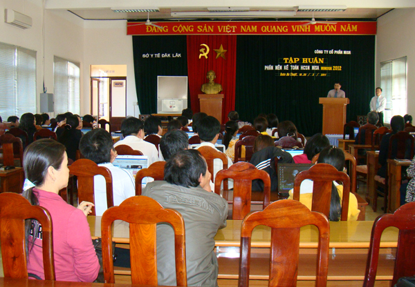 MISA BMT phối hợp với Sở Y tế Đăk Lăk tập huấn MISA Mimosa.NET 2012