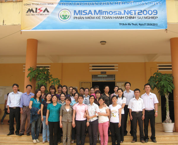 MISA BMT tổ chức tập huấn phần mềm MISA Mimosa.NET 2009 tại TP. Buôn Ma Thuột