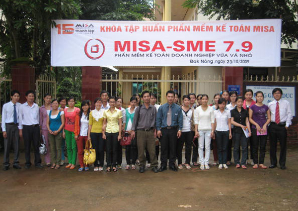 Tập huấn phần mềm MISA-SME 7.9 tại tỉnh Đăk Nông