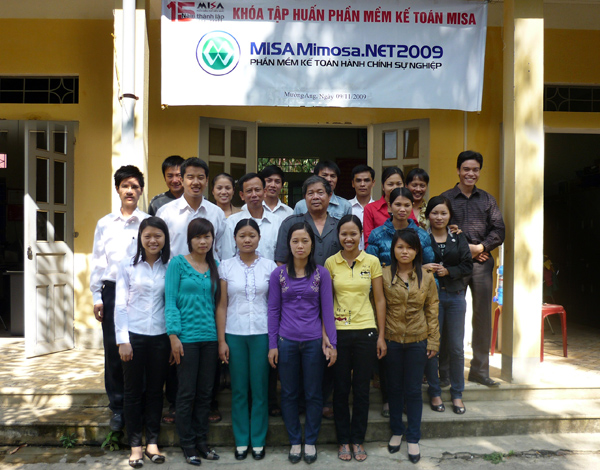 MISA Hà Nội tổ chức tập huấn phần mềm kế toán MISA Mimosa.NET 2009 tại Điện Biên