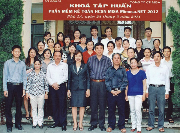 MISA Hà Nội triển khai MISA Mimosa.NET 2012 tại Sở Giáo dục Hà Nam