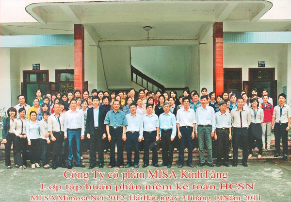 80 đơn vị tham gia tập huấn MISA Mimosa.NET 2012 tại huyện Hải Hậu