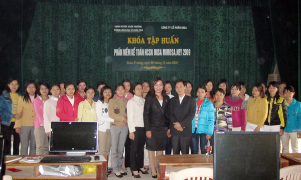 MISA Hà Nội khai mạc tập huấn MISA Mimosa.NET 2009 tại Xuân Trường, Nam Định