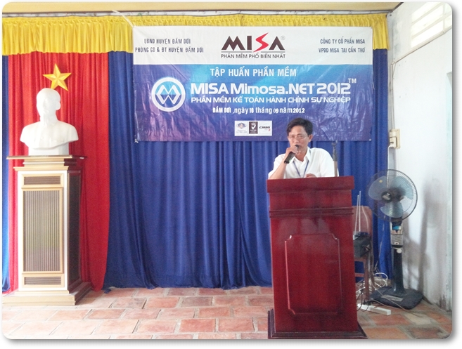 Tập huấn MISA Mimosa.NET tại Đầm Dơi, Cà Mau
