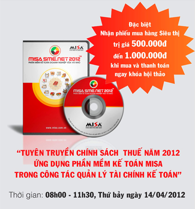 Mời tham gia hội thảo MISA SME.NET 2012 tại Tp.HCM