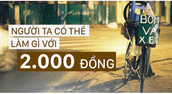 Bây giờ chúng ta có thể làm gì với 2000 đồng?