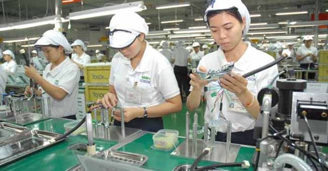 Hầu hết DN FDI tại Việt Nam sử dụng công nghệ tương đương quốc tế