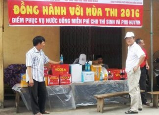 Hơn 9000 thí sinh thi vào lớp 10 THPT được phục vụ nước uống miễn phí tại Ninh Bình