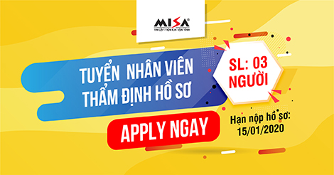 Tuyển dụng Nhân viên thẩm định hồ sơ