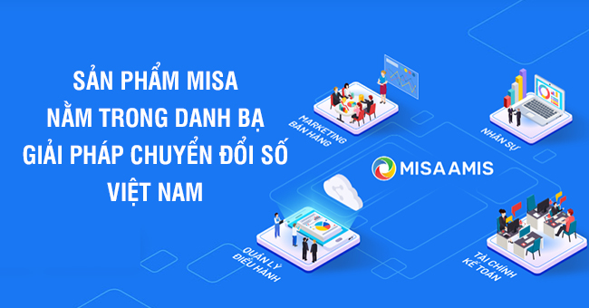 Sản phẩm MISA nằm trong danh bạ giải pháp chuyển đổi số Việt Nam