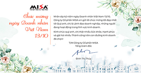 Chúc mừng ngày doanh nhân Việt Nam 13/10