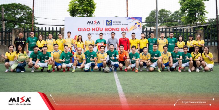 MISA giao hữu bóng đá cùng Cục Tin học và Thống kê tài chính