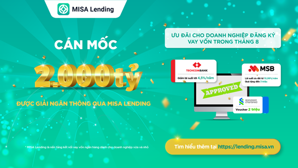 Hơn 2000 tỷ đã đến tay doanh nghiệp thông qua nền tảng MISA Lending – Chìa khóa đưa doanh nghiệp vừa và nhỏ vượt qua khó khăn.