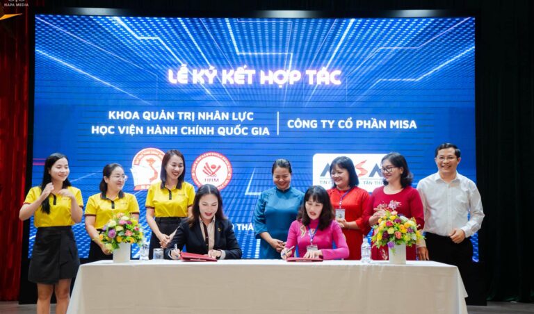 MISA ký kết hợp tác toàn diện với Khoa Quản trị nhân lực, Học viện Hành chính Quốc gia