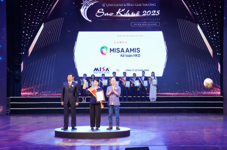 MISA AMIS Kế toán Hộ kinh doanh thắng lớn tại Sao Khuê 2025